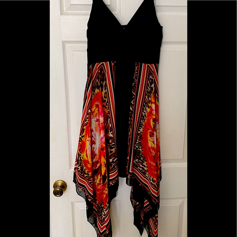 Flouncy scarf dress